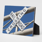 Plaque de signalisation de franchissement ferrovia (Côté)