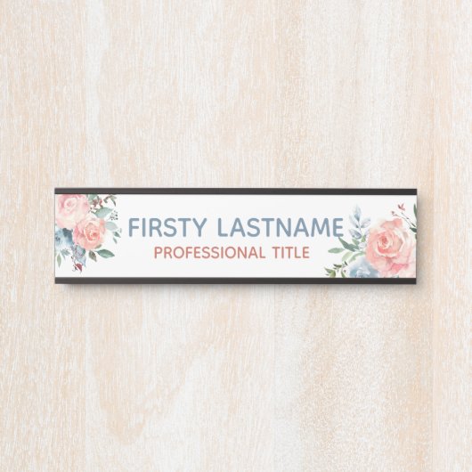 Plaque de signalisation de la porte de bureau des  (Devant)