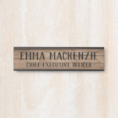 Plaque de signalisation de la porte de suspension (Devant)