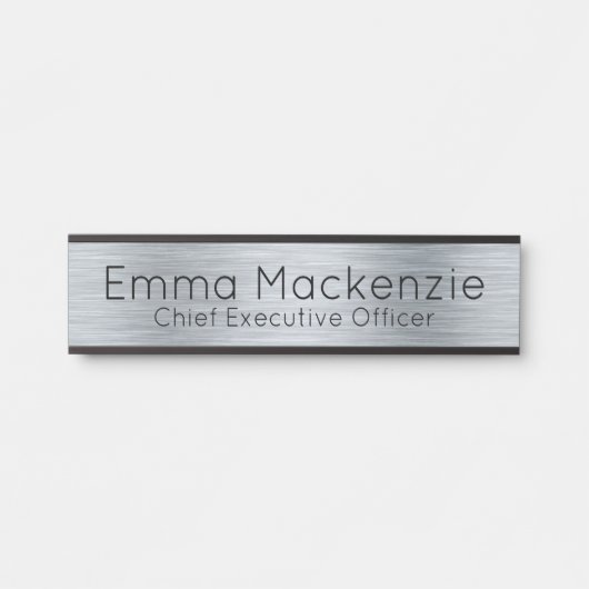 Plaque de signalisation de porte de bureau aspect  (Devant)