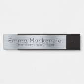 Plaque de signalisation de porte de bureau aspect  (Devant)