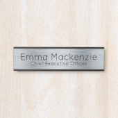 Plaque de signalisation de porte de bureau aspect  (Devant)