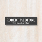 Plaque de signalisation moderne B&W Professional P (Devant)