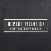 Plaque de signalisation moderne en noir et blanc