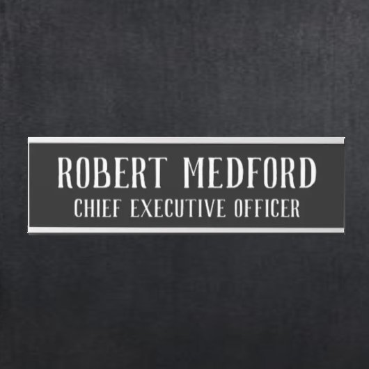 Plaque de signalisation moderne en noir et blanc