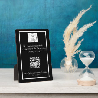 Plaque de socle du code QR