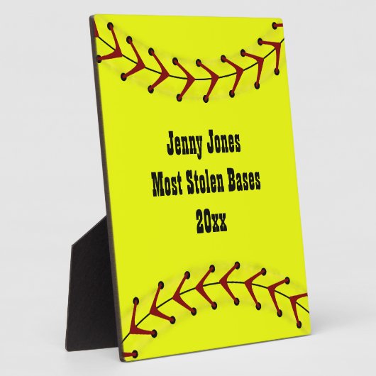 Plaque de softball rapide (Côté)