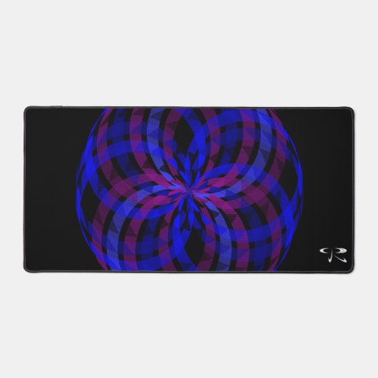 Plaque de souris géométrique pétale centrale 3D (Recto)