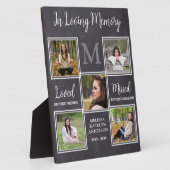 Plaque de souvenir avec photo en mémoires affectue (Côté)