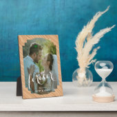 Plaque de souvenir de mariage 5x7 avec chevalet (Côté)