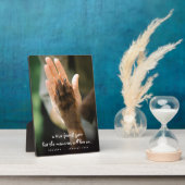 Plaque de souvenir de photo de chien perte animale (Côté)