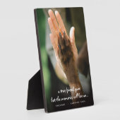 Plaque de souvenir de photo de chien perte d'anima (Côté)