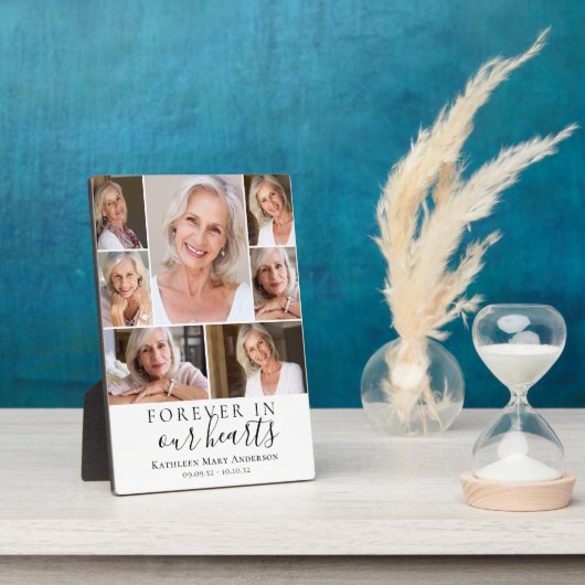 Plaque de souvenir de sympathie photo à jamais dan (Côté)