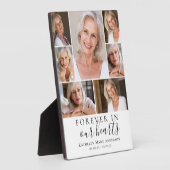 Plaque de souvenir de sympathie photo à jamais dan (Côté)