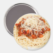 Plaque de Spaghetti Dîner Réfrigérateur Aimant (Recto/Verso)