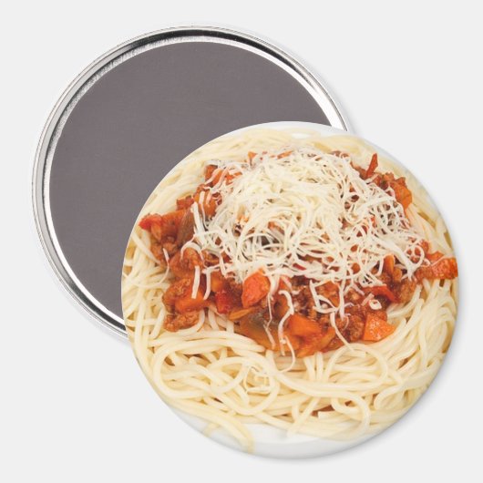 Plaque de Spaghetti Dîner Réfrigérateur Aimant (Recto/Verso)