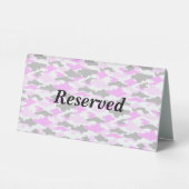 PLAQUE DE TABLE 文字　カスタム　迷彩　（ピンク）テーブルテントサイン (Verso)