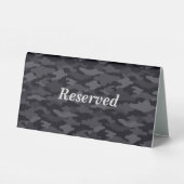 PLAQUE DE TABLE 文字　カスタム　迷彩（ブラック）    台座サイン (Verso)