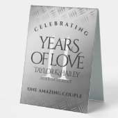 Plaque De Table 11ème anniversaire de Mariage en acier (Recto)
