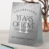 Plaque De Table 11ème anniversaire de Mariage en acier (En SItu (Tableau))