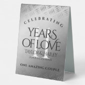 Plaque De Table 11ème anniversaire de Mariage en acier (Verso)
