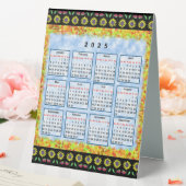 Plaque De Table 12 mois Calendrier anglais de l'année 2025 (In SItu (Mariage))