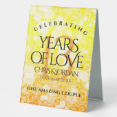 Plaque De Table 13ème anniversaire Mariage de la Citrine (Recto)