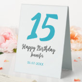Plaque De Table 15e anniversaire quiencenera ajouter date année te (In SItu (Mariage))