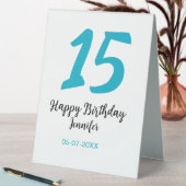 Plaque De Table 15e anniversaire quiencenera ajouter date année te (En SItu (Tableau))