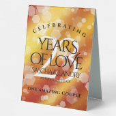 Plaque De Table 23e anniversaire de Mariage de Topaz impérial (Verso)