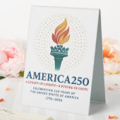 Plaque De Table 250e anniversaire des États-Unis (In SItu (Mariage))