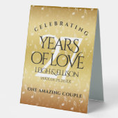 Plaque De Table 27e anniversaire du Mariage de musique (Recto)