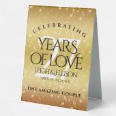 Plaque De Table 27e anniversaire du Mariage de musique (Verso)