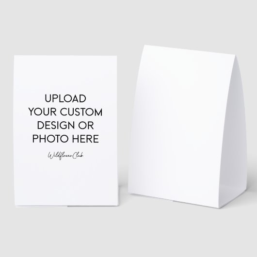 PLAQUE DE TABLE 4" X 6" (Recto/verso)