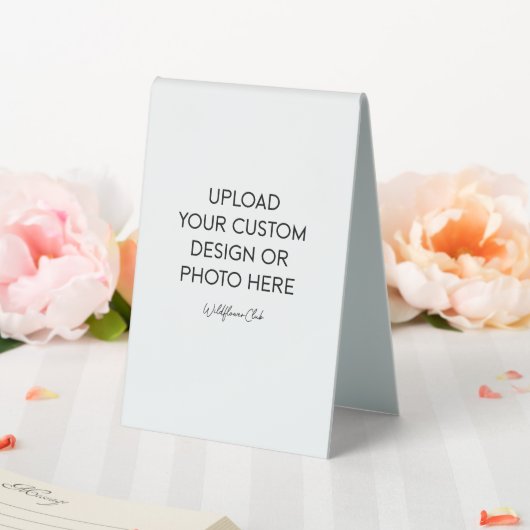 Plaque De Table 4" x 6" Plastic Table Tent (In SItu (Mariage))