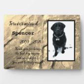 Plaque de table à jamais regrettée avec chevalet (Devant)