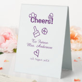 Plaque De Table À la future Mme nom de la mariée gribouillage viol (In SItu (Mariage))