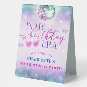 Plaque De Table À mon ère d'anniversaire - Ado fille d'anniversair