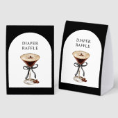 Plaque De Table A Tini On is on the Way Baby Shower (Recto/verso)