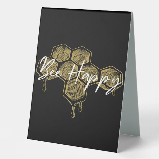 Plaque De Table Abeille Joyeux Cadeaux D'Abeille, J'Aime Abeille,  (Recto)