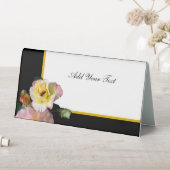 Plaque De Table Abeille sur roses rose jaune Fleurs (En SItu (Tableau))