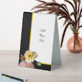 Plaque De Table Abeille sur roses rose jaune Fleurs (En SItu (Tableau))