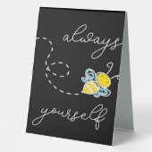 Plaque De Table Abez-Vous Toujours Des Cadeaux D'Abeille, J'Aime A (Recto)