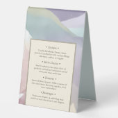 Plaque De Table Abstrait Contemporary Elegant Retirement Party (Recto)
