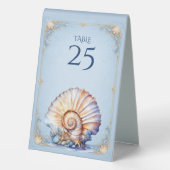 Plaque De Table Accessoires de table de mariage sur la plage de co (Verso)