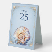 Plaque De Table Accessoires de table de mariage sur la plage de co (Recto)