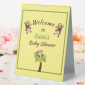 Plaque De Table Accueil du Baby shower des Singes mignons (In SItu (Mariage))