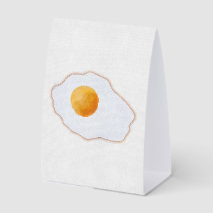 Plaque De Table Aesthetic Œuf Frit à l'Aquarelle Art Minimaliste P