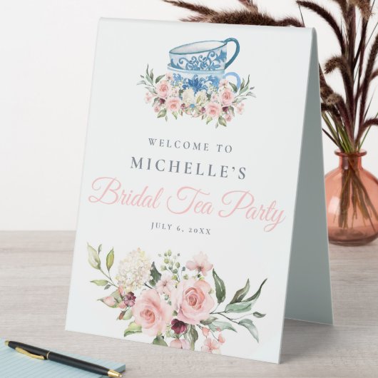 Plaque De Table Affiche de bienvenue Fête des mariées Tea Party (En SItu (Tableau))