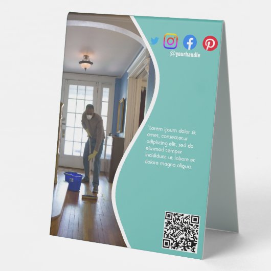 Plaque De Table affiche de nettoyage STUDIO affiche prospectus Ped (Verso)